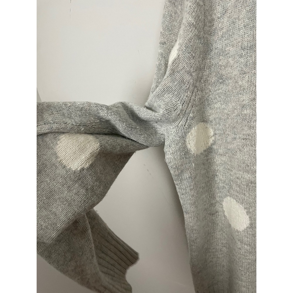 J.Crew Always 1988 Rollneck Sweater in Gray Polka Dot Size Large - Picture 5 of 9